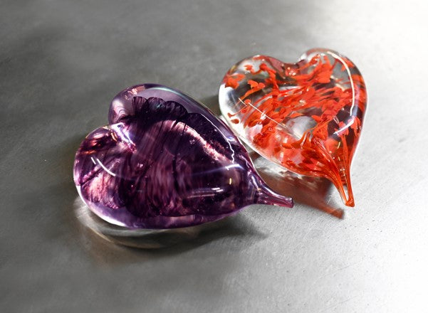 Custom Made Glass Heart